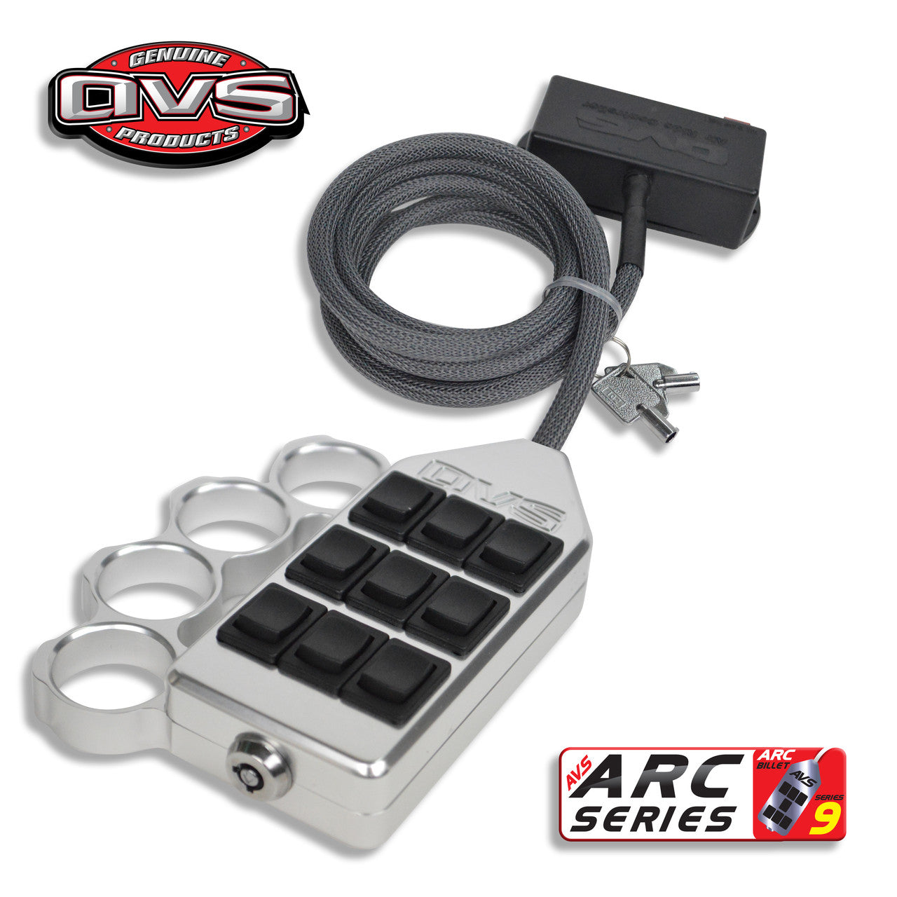 AVS BILLET BRASS KNUCKLES 9-SWITCH SERIES (ROCKER) - FREE SHIPPING