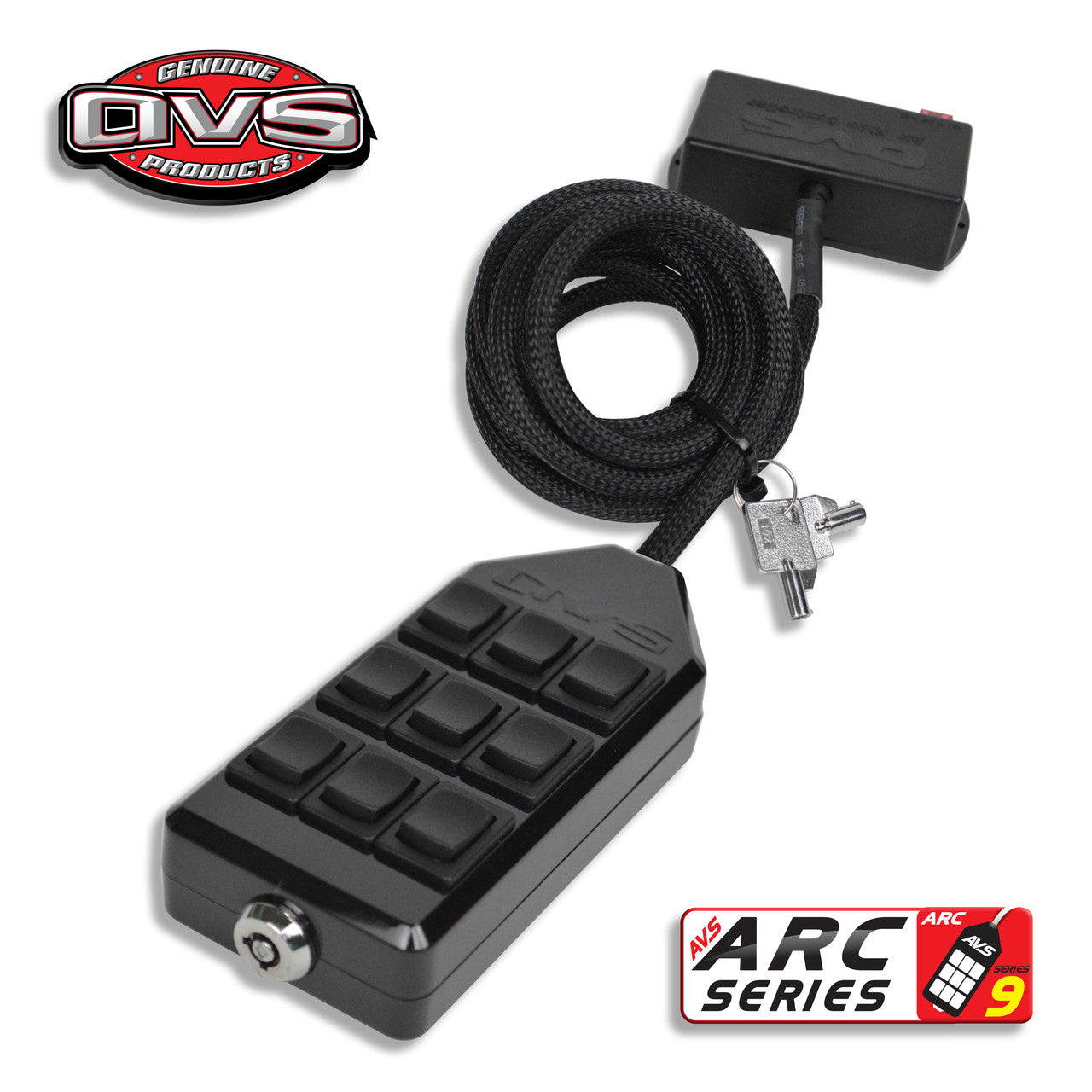 AVS BLACK 9-SWITCH SERIES (ROCKER) - FREE SHIPPING