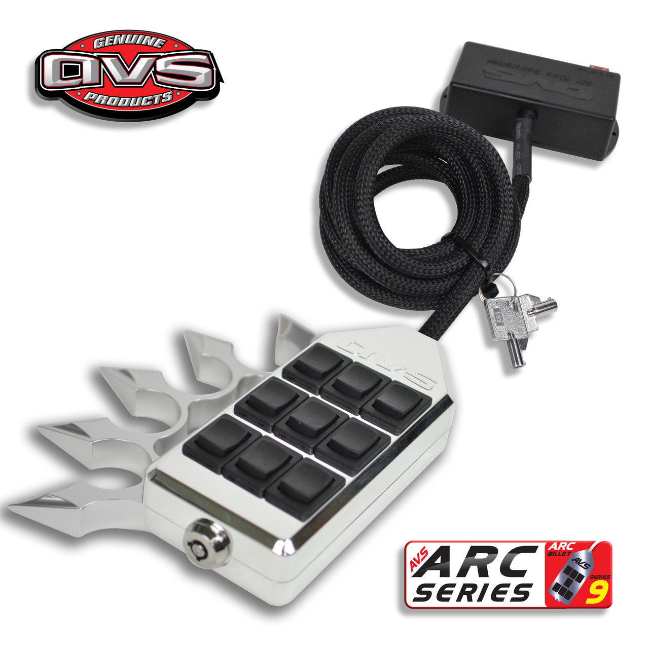 AVS BILLET SPIKE 9-SWITCH SERIES (ROCKER) - FREE SHIPPING – MACTEC Designs