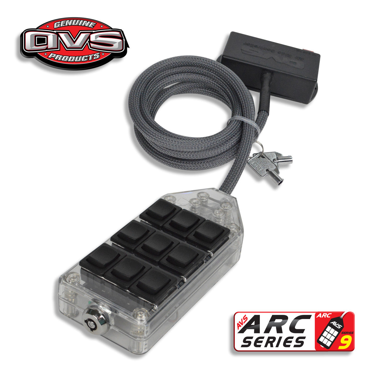 AVS CLEAR 9-SWITCH SERIES (ROCKER) - FREE SHIPPING