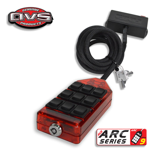 AVS RED 9-SWITCH SERIES (ROCKER) - FREE SHIPPING